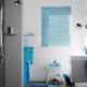 badkamer vochtbestendige zonwering aluminium jaloezie 25mm turquoise