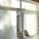 paneelgordijn lichtdoorlatend verticale zonwering transparant 6 Japanse panelen 3 sporen